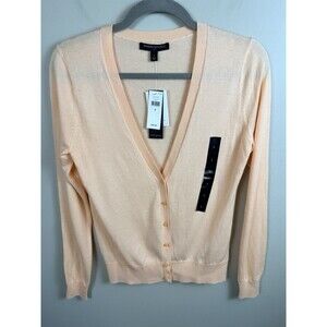 Banana Republic Forever Yarn Sweater Cardigan Size S Small NWT Peach Pink